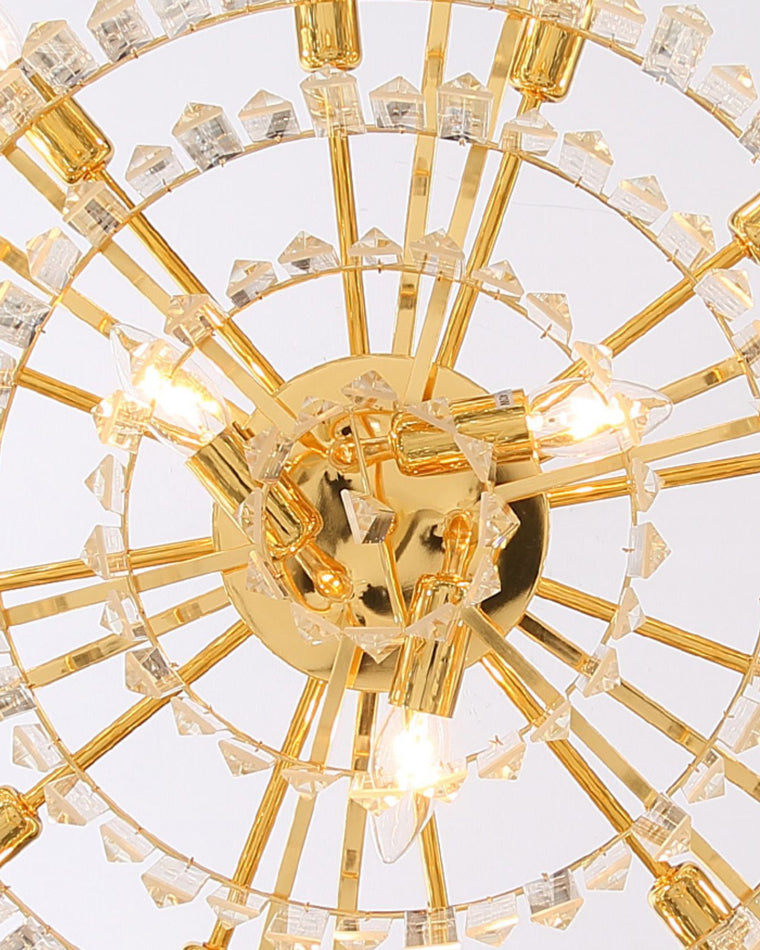 Olverai Shield Crystal Round Chandelier
