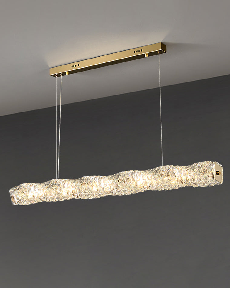 Olverai Twist Linear Crystal Chandelier
