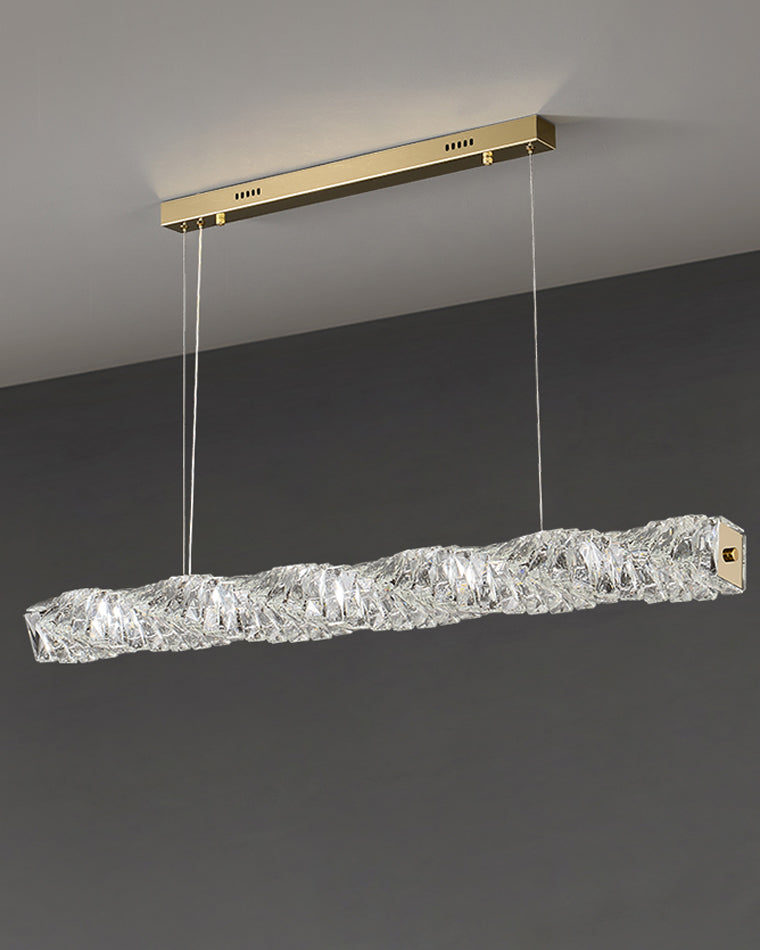 Olverai Twist Linear Crystal Chandelier