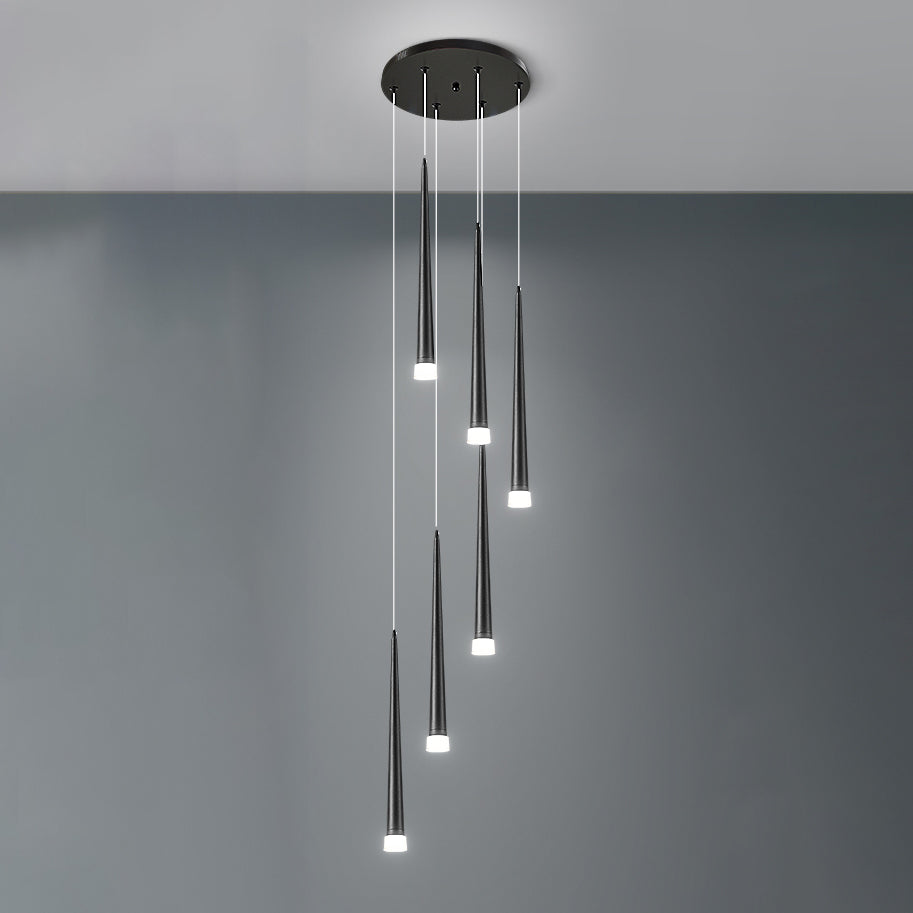 Olverai Cone Spiral Cascading Chandelier