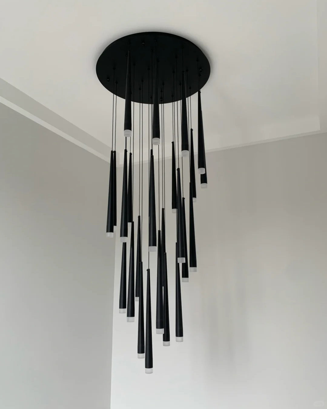 Olverai Cone Spiral Cascading Chandelier
