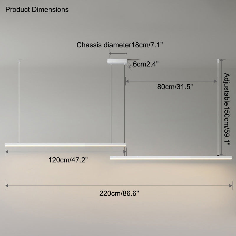 Olverai Extra Long Linear Pendant Light