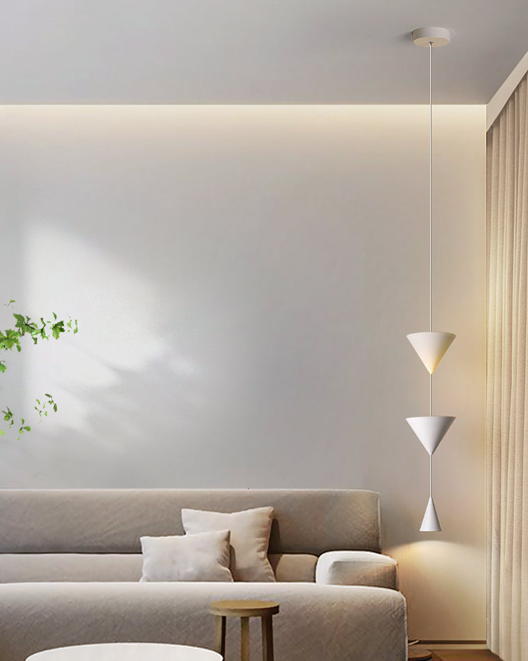 Olverai Unique Cone Pendant Light for Bedroom