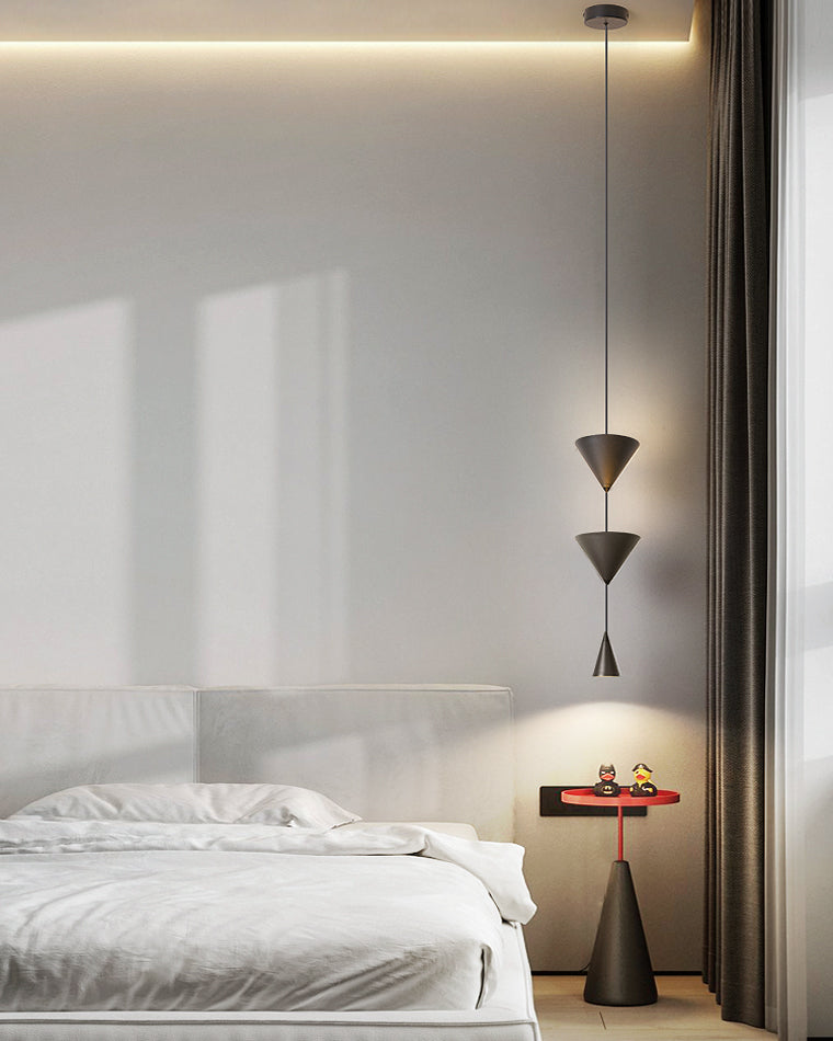Olverai Unique Cone Pendant Light for Bedroom