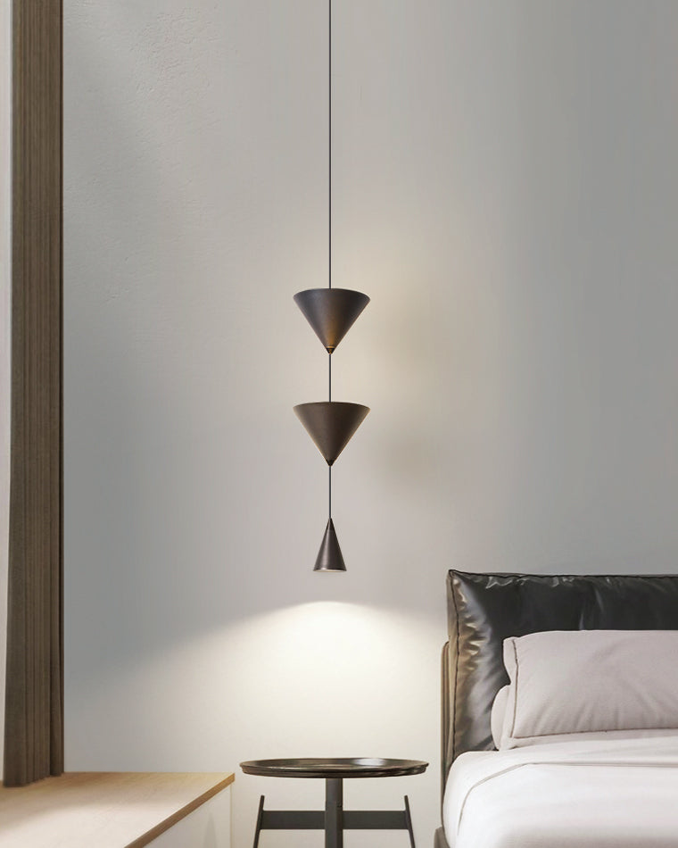 Olverai Unique Cone Pendant Light for Bedroom