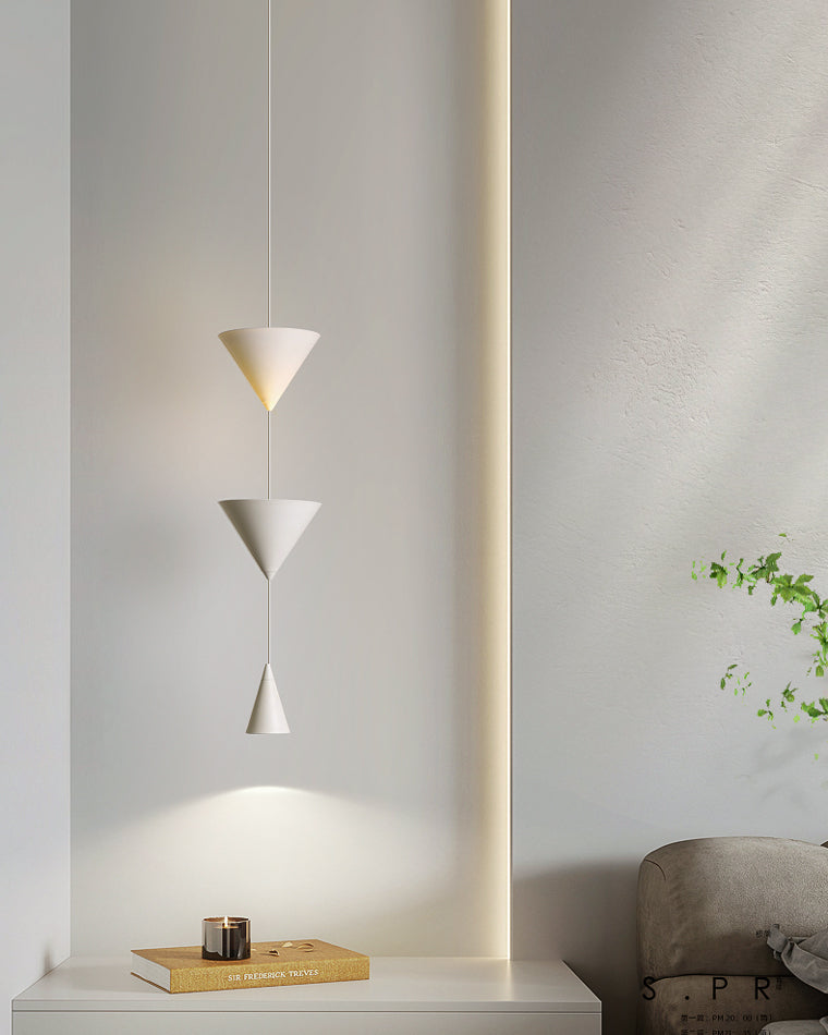 Olverai Unique Cone Pendant Light for Bedroom