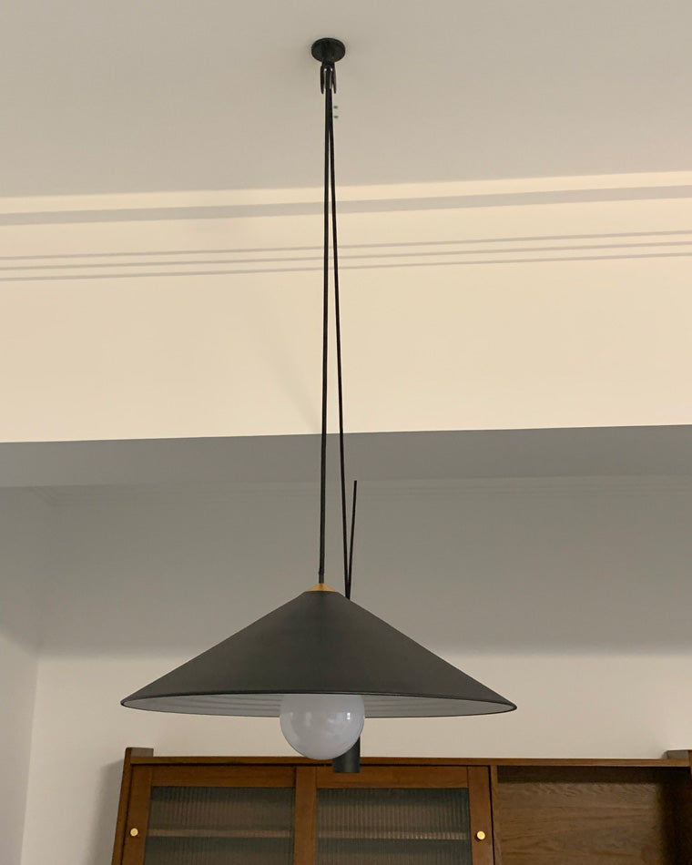 OlveraiCone Counterweight Pulley Swag Pendant Lamp