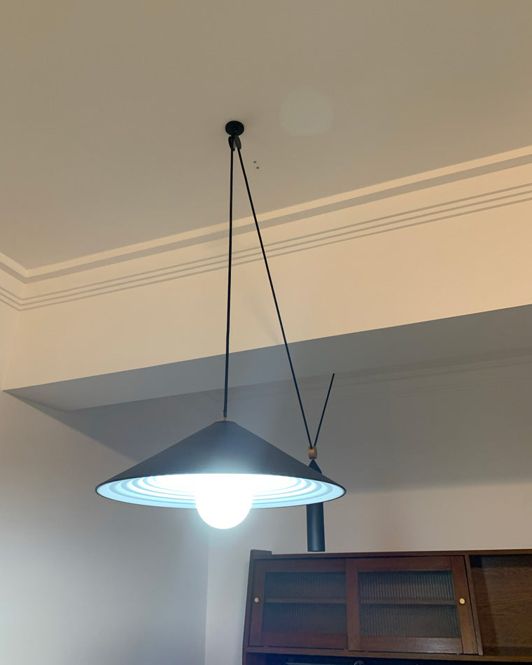 OlveraiCone Counterweight Pulley Swag Pendant Lamp