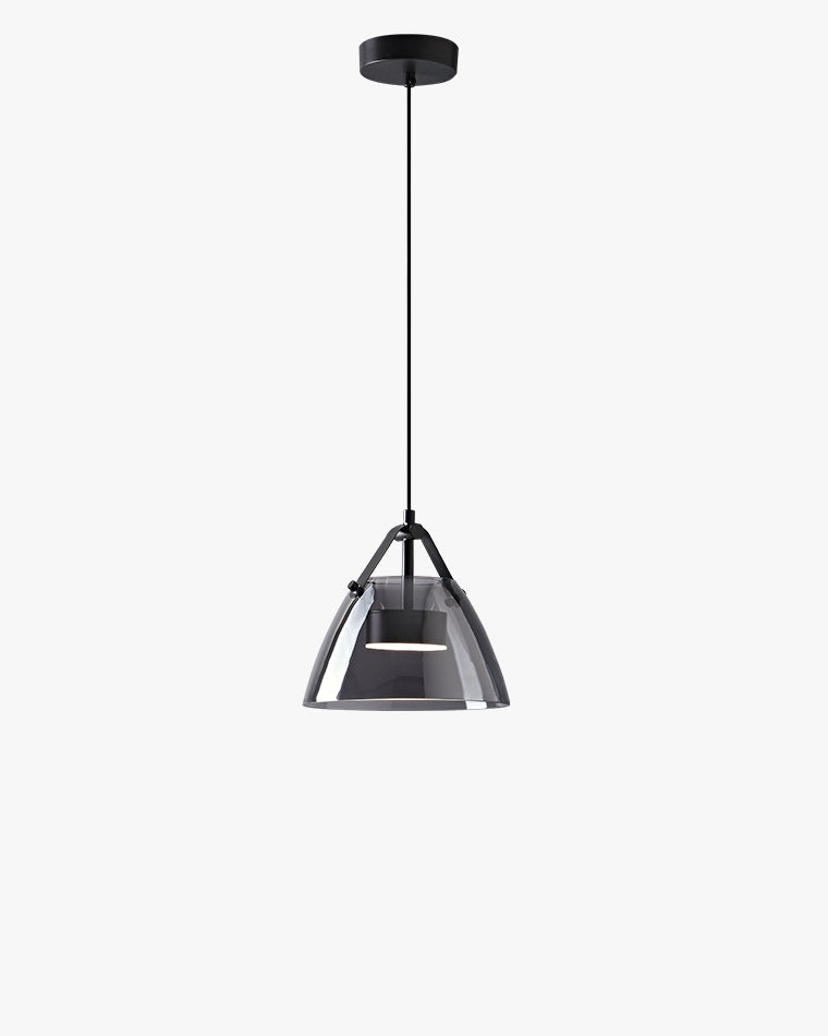 Olverai 3 Light Smoked Glass Pendant Light
