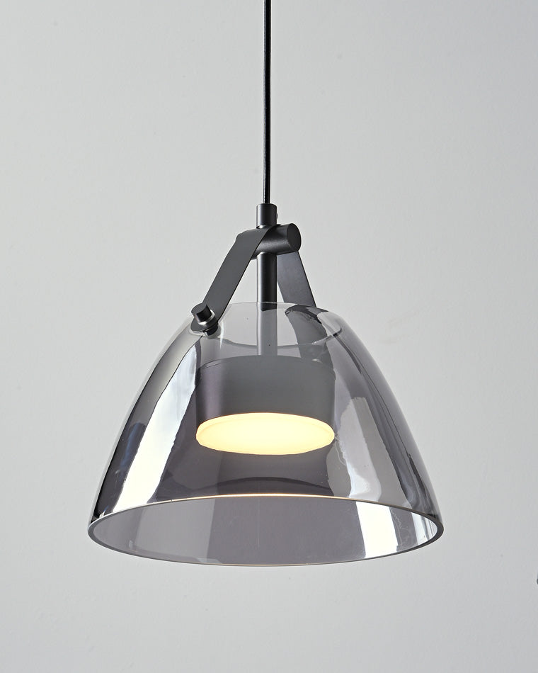 Olverai 3 Light Smoked Glass Pendant Light