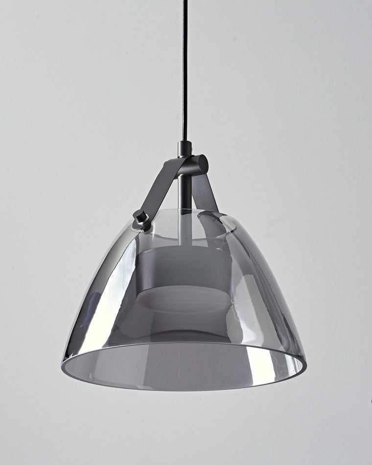 Olverai 3 Light Smoked Glass Pendant Light