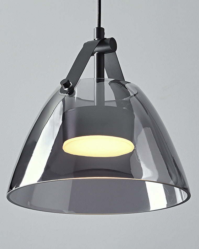 Olverai 3 Light Smoked Glass Pendant Light