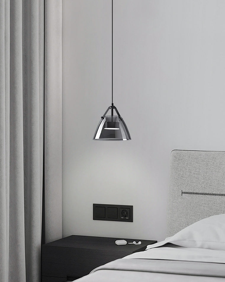 Olverai 3 Light Smoked Glass Pendant Light