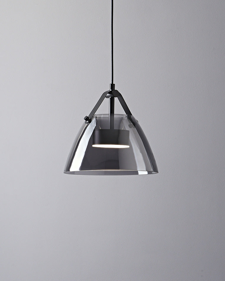 Olverai 3 Light Smoked Glass Pendant Light