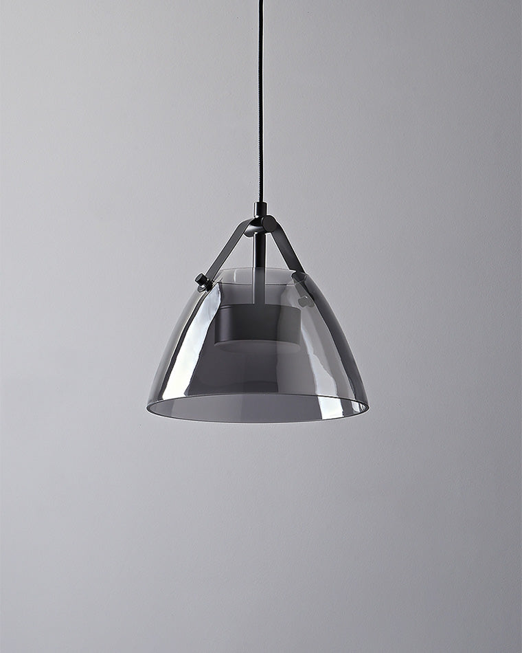 Olverai 3 Light Smoked Glass Pendant Light