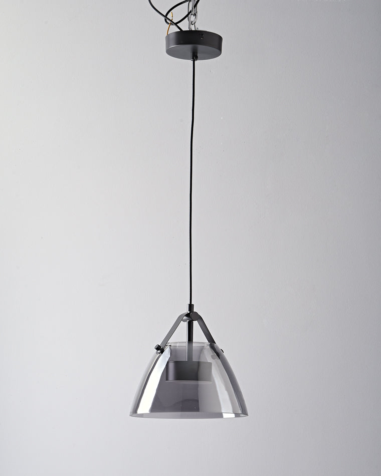 Olverai 3 Light Smoked Glass Pendant Light