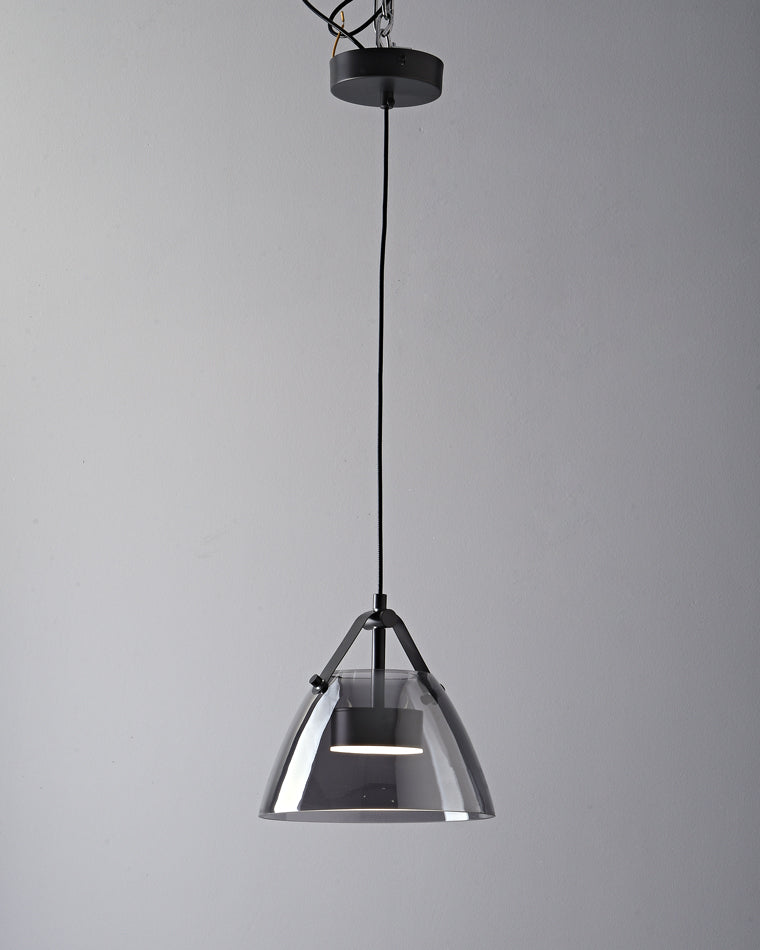 Olverai 3 Light Smoked Glass Pendant Light