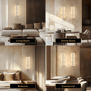Olverai Avelisse Alabaster Crystal Wall Sconce