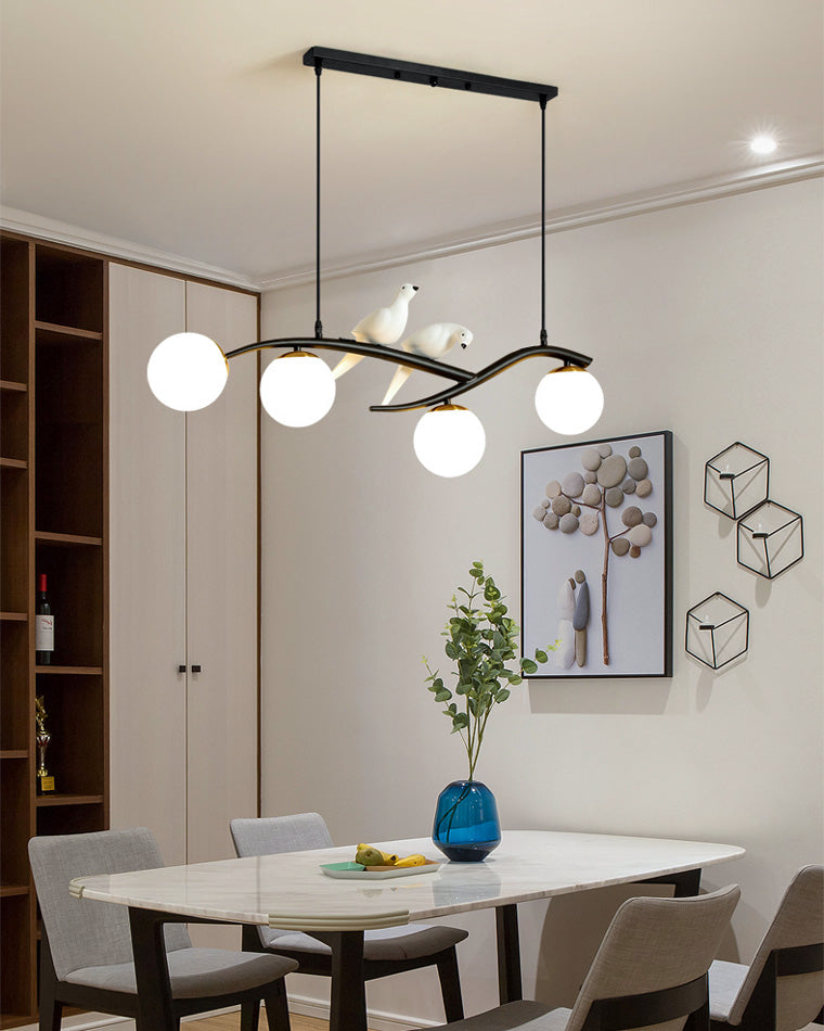 Olverai Branching Frosted Glass Bubble Chandelier-WM2258