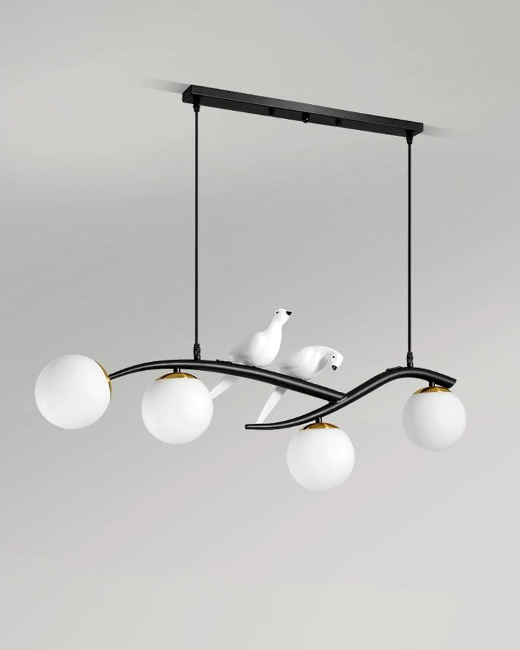 Olverai Branching Frosted Glass Bubble Chandelier-WM2258