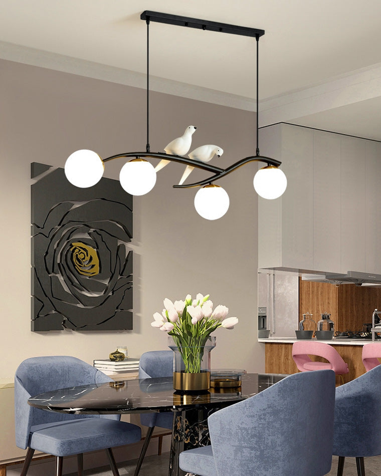 Olverai Branching Frosted Glass Bubble Chandelier-WM2258