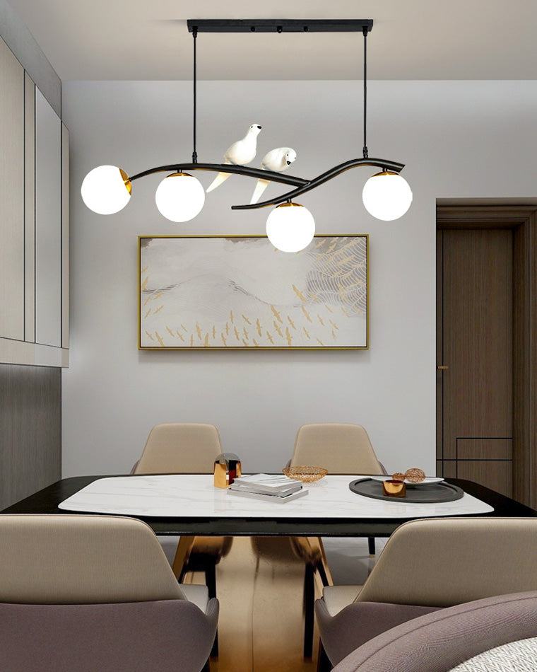 Olverai Branching Frosted Glass Bubble Chandelier-WM2258
