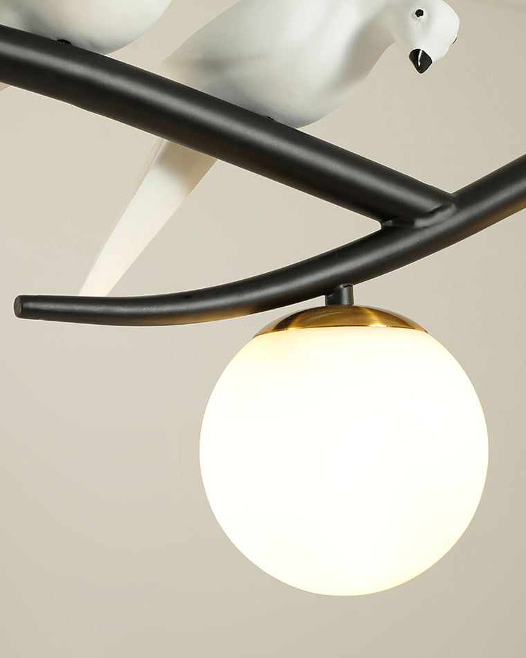 Olverai Branching Frosted Glass Bubble Chandelier-WM2258