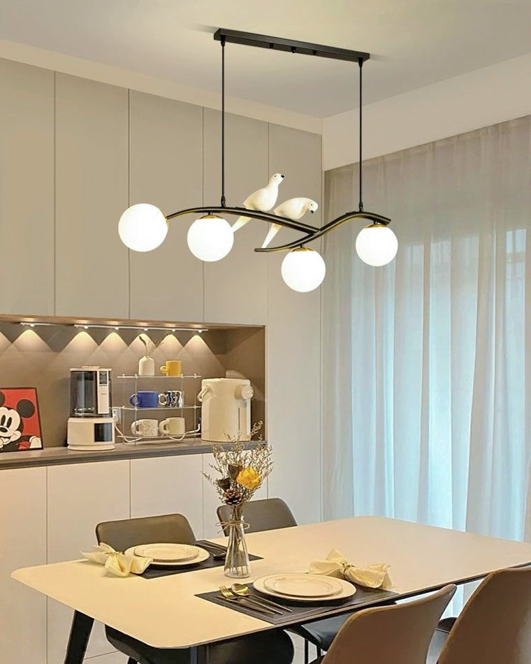Olverai Branching Frosted Glass Bubble Chandelier-WM2258