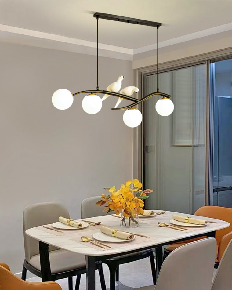 Olverai Branching Frosted Glass Bubble Chandelier-WM2258