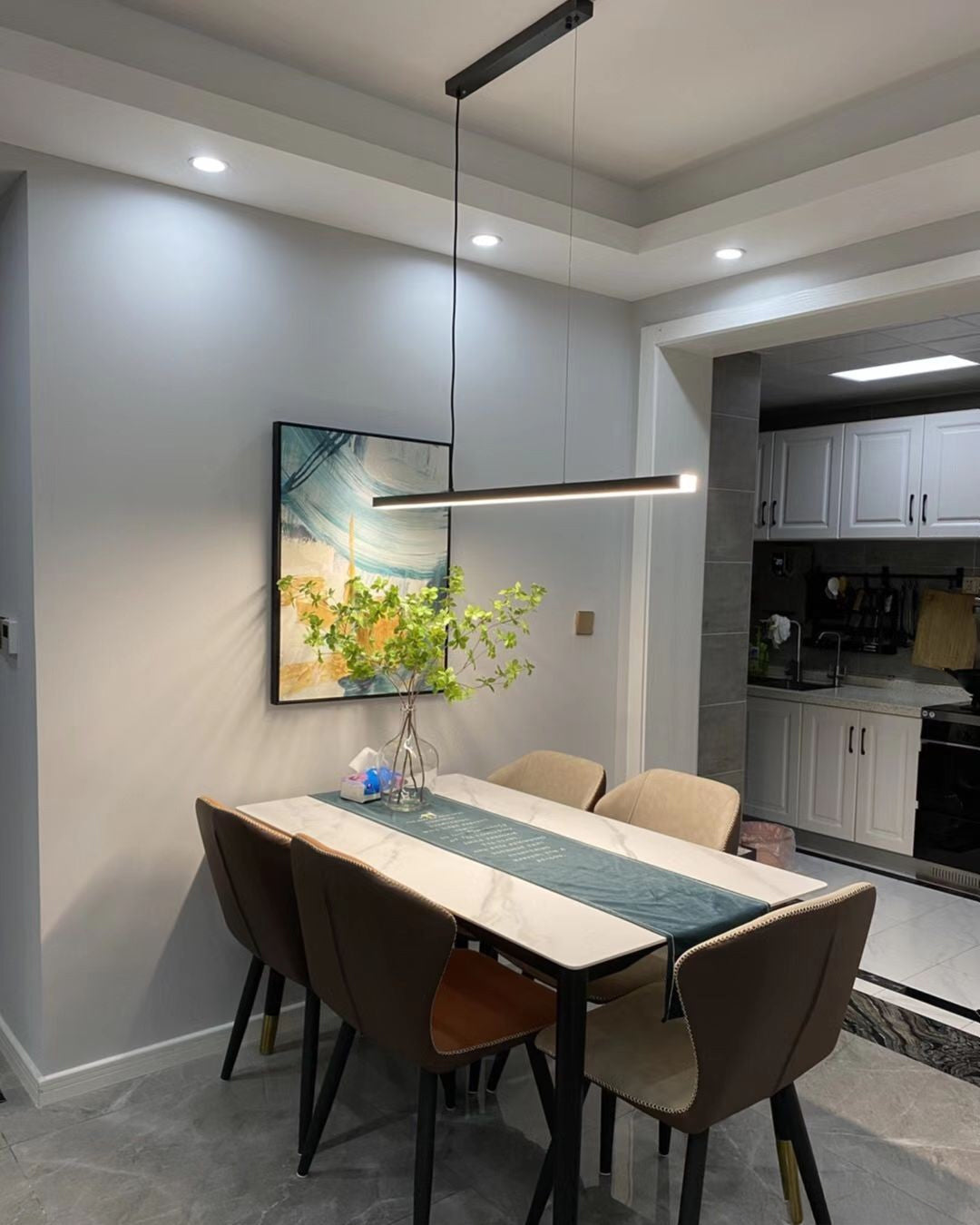 Olverai Extra Long Linear Pendant Light