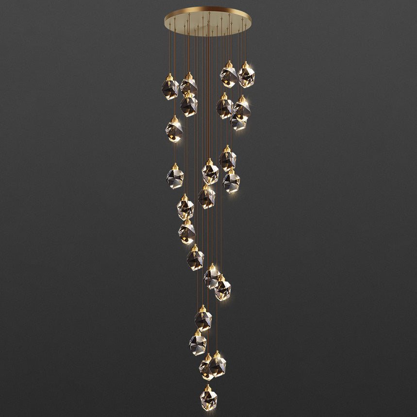 Olverai Rock Crystal Rain Chandelier