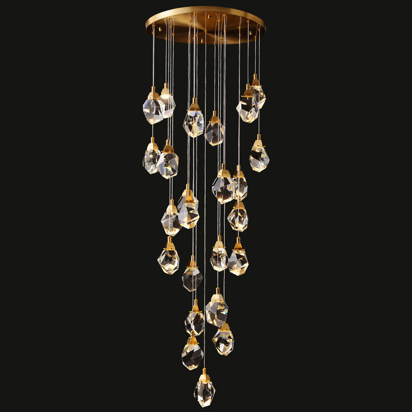 Olverai Rock Crystal Rain Chandelier
