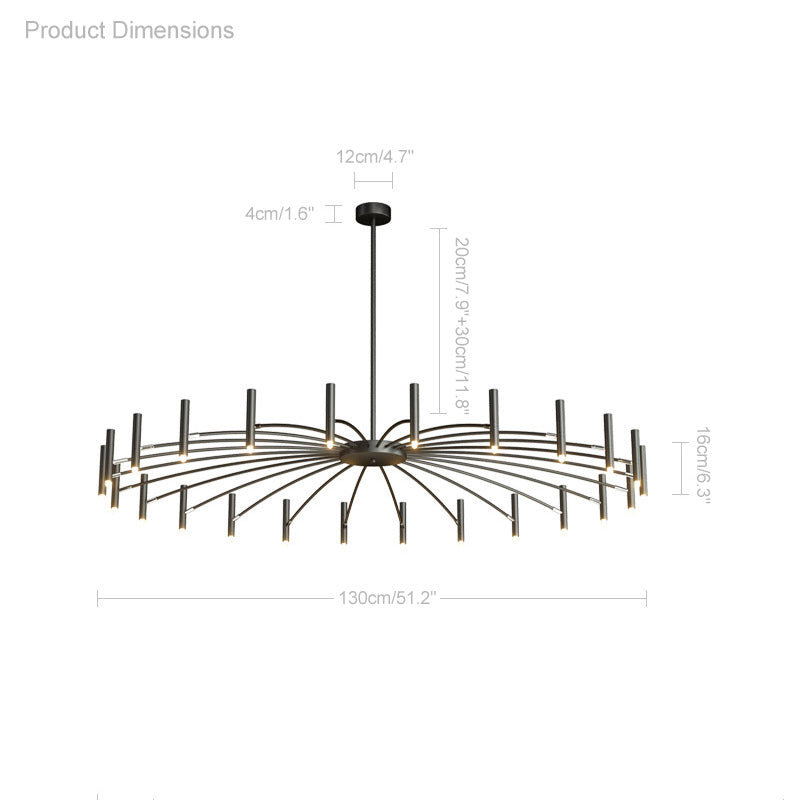 Olverai Adjustable Candelabra Chandelier