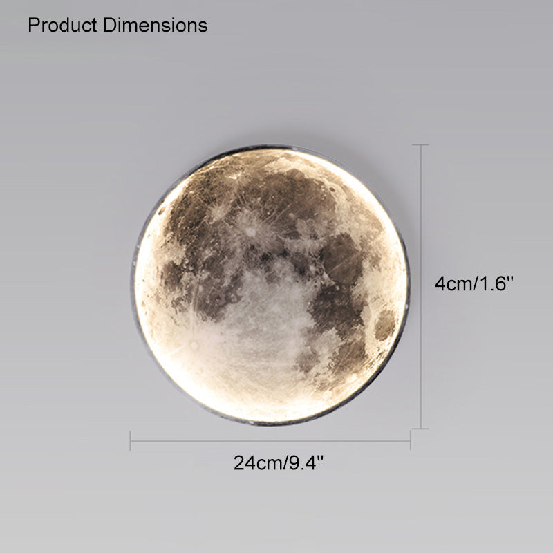 Olverai Moon/Earth Round Wall Sconce
