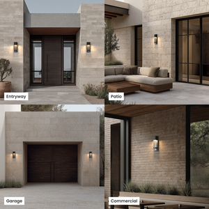 Olverai Virel Crystal Glow Outdoor Wall Sconce