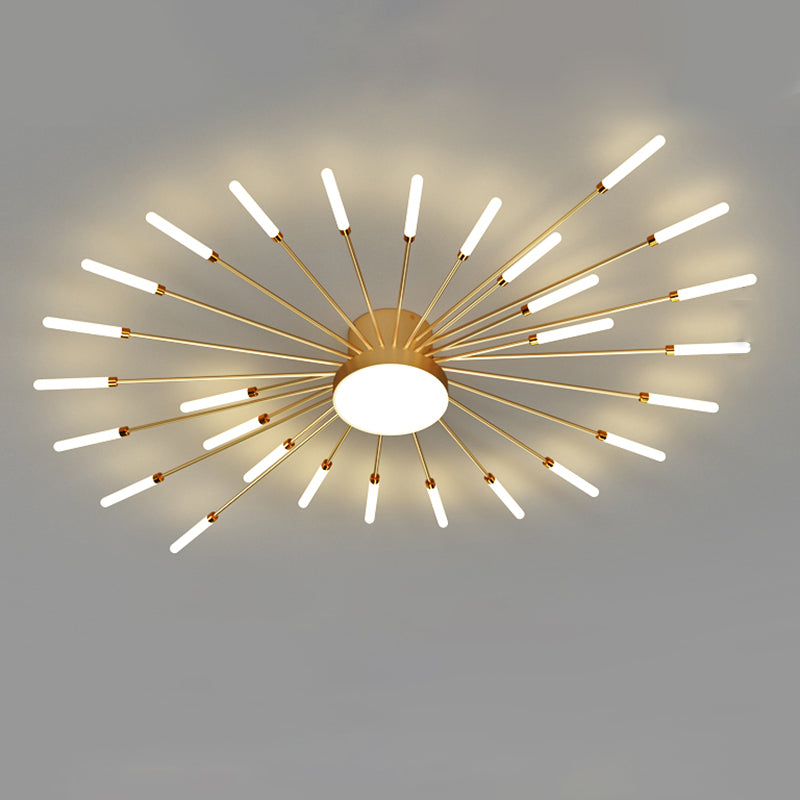 Olverai Firework Sunburst Flush Mount Ceiling Light