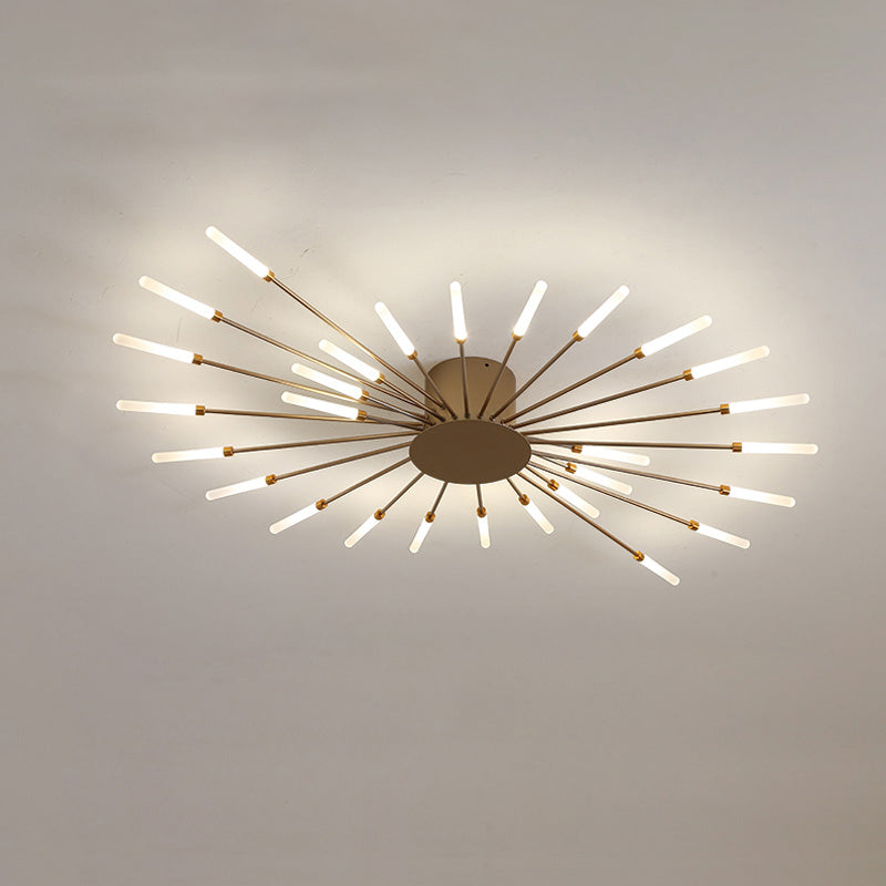 Olverai Firework Starburst Flush Mount Ceiling Light