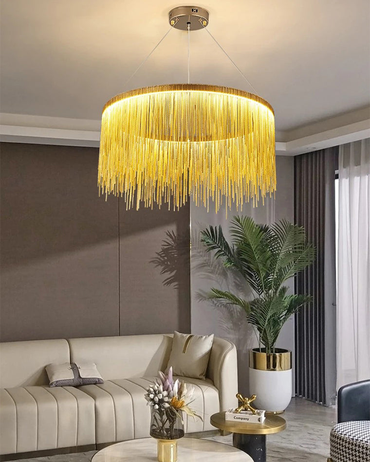 Olverai Fringe Round Chandelier