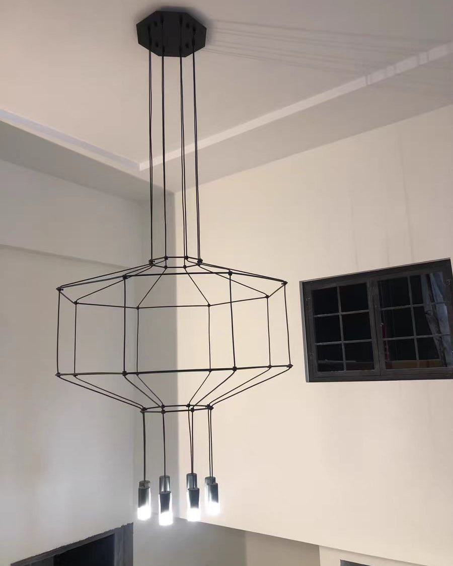 Olverai Wire Tiered Sculptural Chandelier