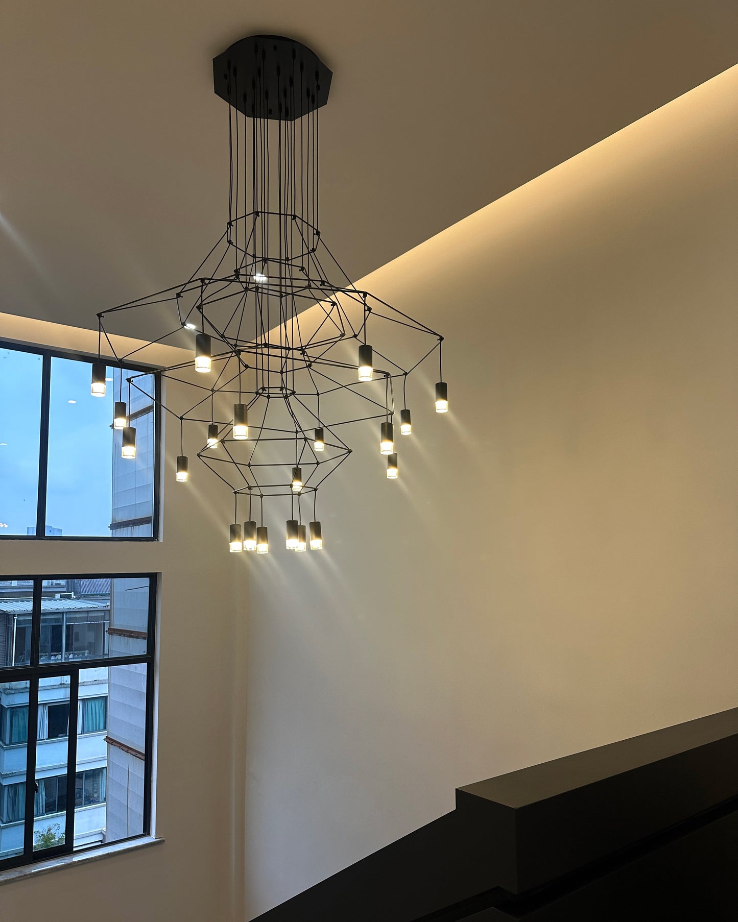 Olverai Wire Tiered Sculptural Chandelier