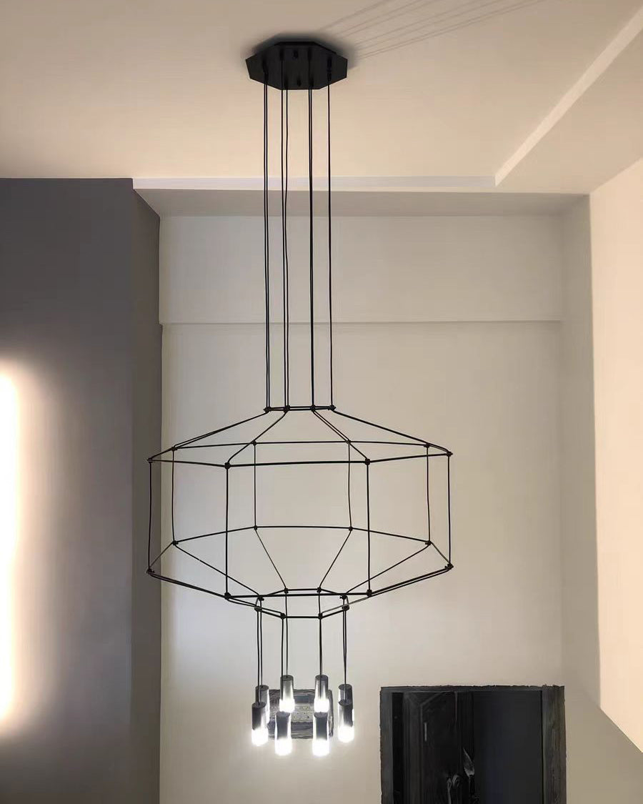 Olverai Wire Tiered Sculptural Chandelier