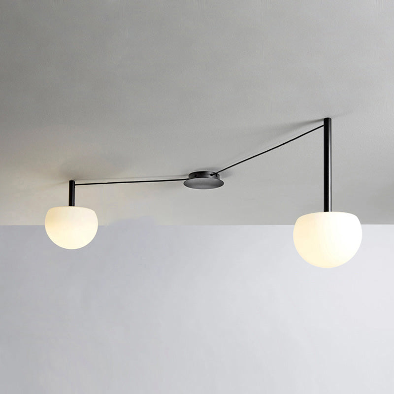 Olverai Custom Frosted Glass Globe Ceiling Light