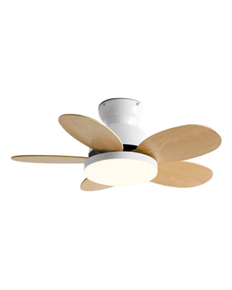 Olverai 36" Scandi Wood Ceiling Fan Lamp