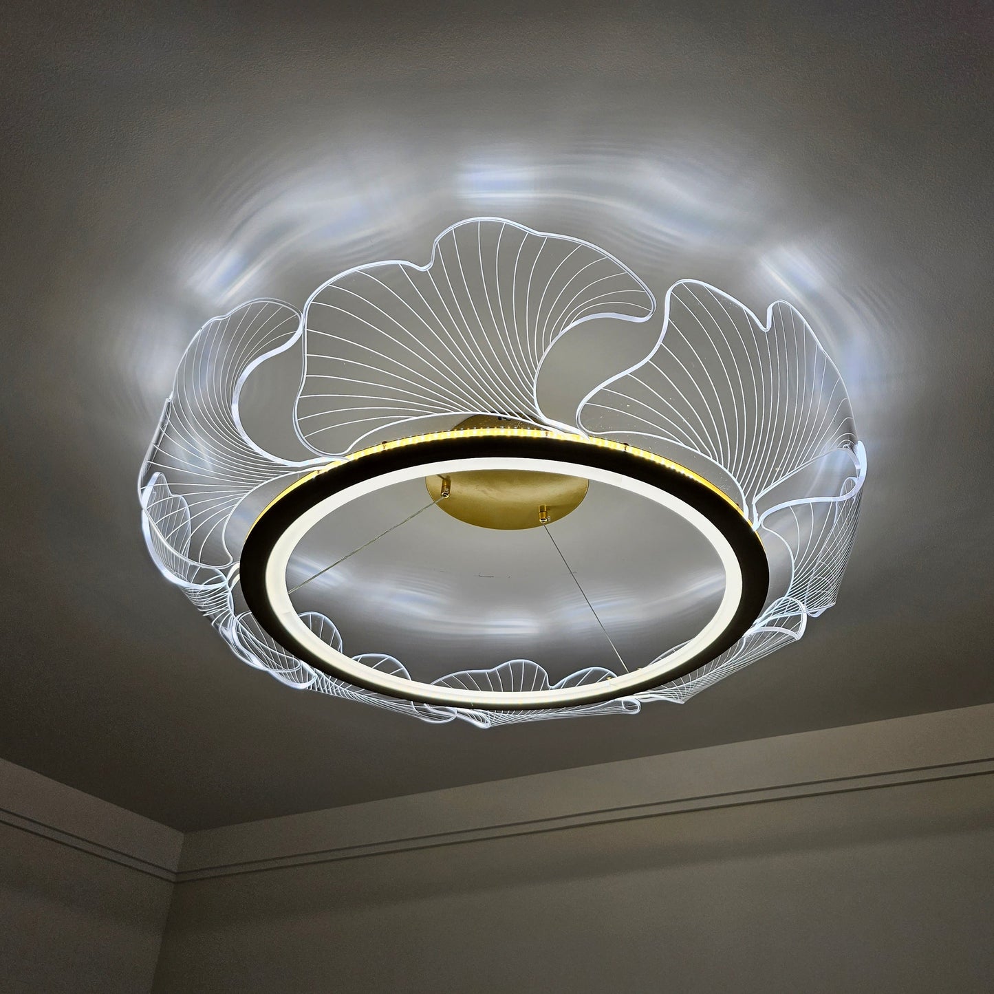 Olverai Acrylic Ginkgo Leaf Chandelier