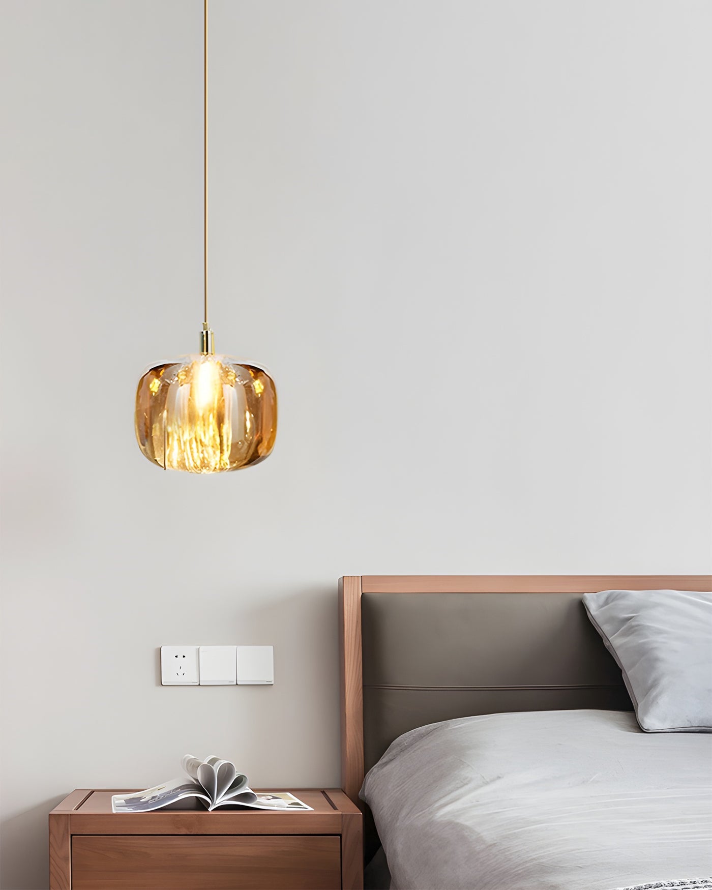 Olverai Colored Glass Multi Pendant Chandelier