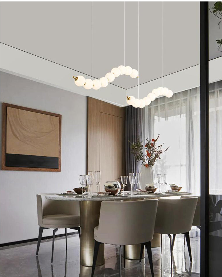 Olverai String Pearl Chandelier