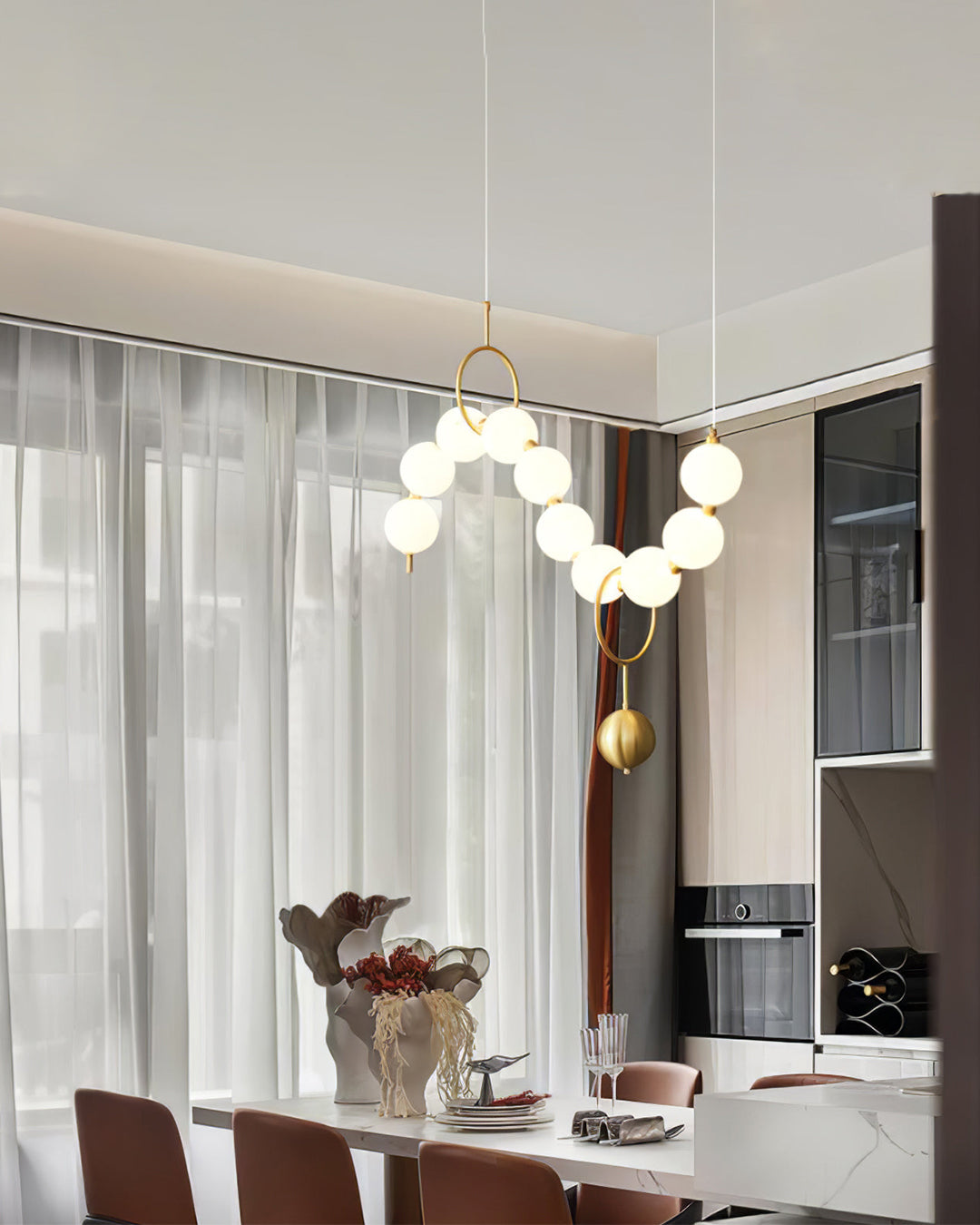 Olverai String Pearl Chandelier