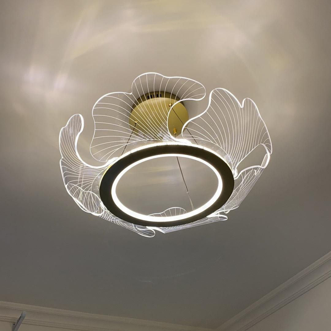 Olverai Acrylic Ginkgo Leaf Chandelier