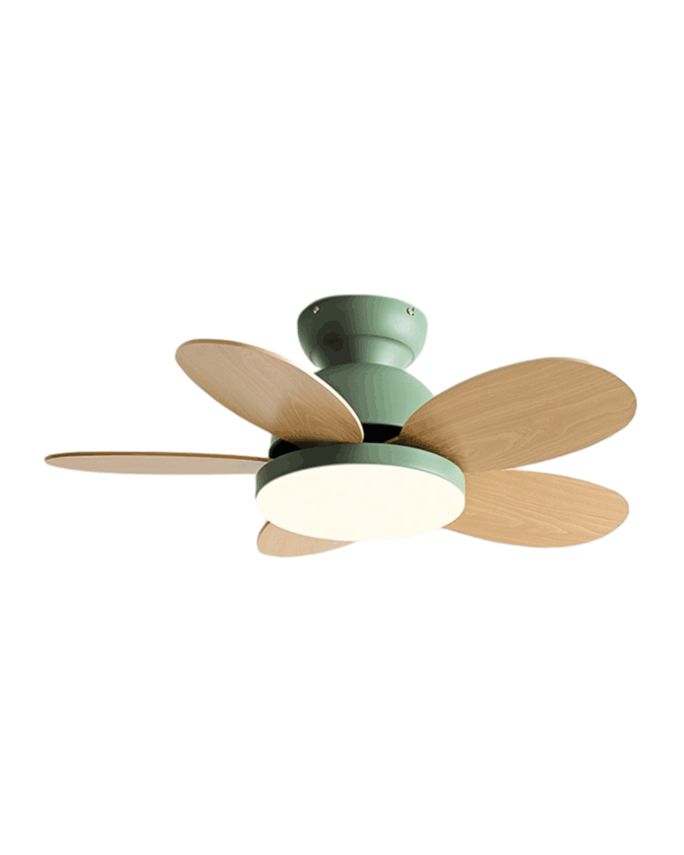 Olverai 36" Scandi Wood Ceiling Fan Lamp