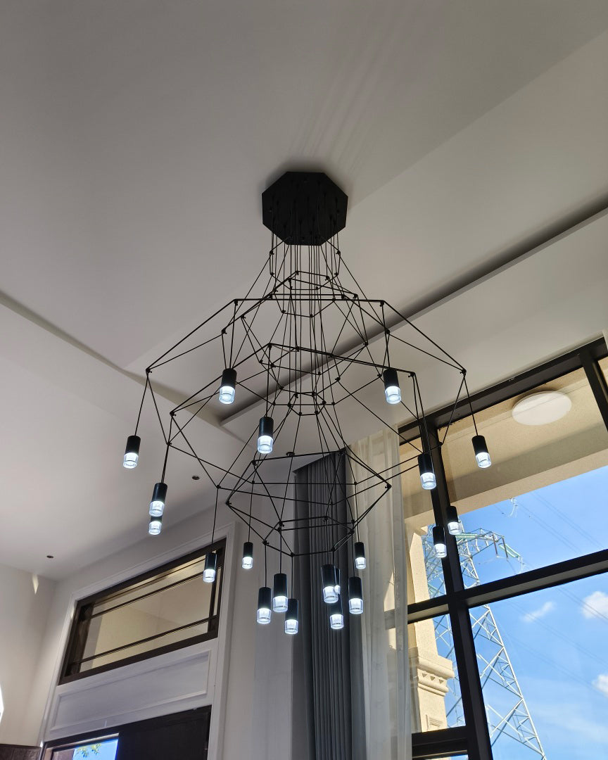 Olverai Wire Tiered Sculptural Chandelier